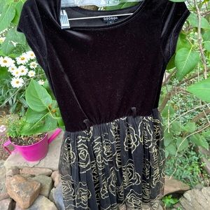 George brand black and gold dress